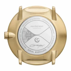 X Christopher Philosopher PH36GO5LGOBLCH Ur, Guld/Sort, 36 mm