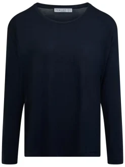 Yara Langærmet T-shirt, Baritone Blue, 42