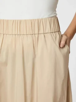 Yara Long Poplin Nederdel, Dark Sand, 42