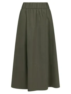 Yara Poplin Nederdel, Army, 36