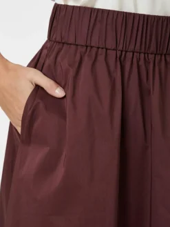 Yara Poplin Nederdel, Burgundy, 36