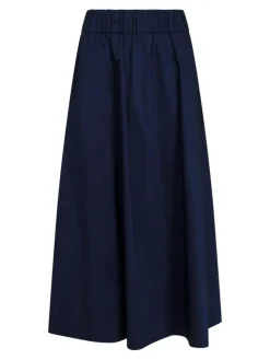 Yara Poplin Nederdel, Navy, 40