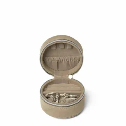 Z Jewelry Zip Round Small Smykkeboks, Cobbelstone