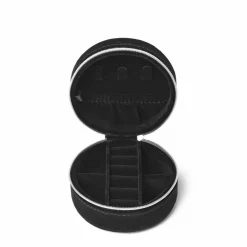 Z Jewelry Zip Round Smykkeboks, Black