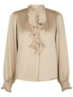 Zamola Bluse, Dark Sand, 38