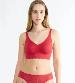 Zero Feel Bliss Festive Bralette, Shanghai Red, M