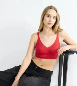 Zero Feel Bliss Festive Bralette, Shanghai Red, M