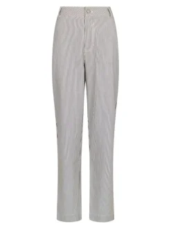 Zuzan Stripe Bukser, Chocolate Brown, 40