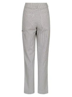 Zuzan Stripe Bukser, Chocolate Brown, 40